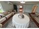 Spacious living room features stylish seating, decorative center table, and French doors leading to another room at 4337 15Th N Ave, St Petersburg, FL 33713
