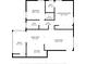 Detailed floor plan showcasing the layout of the home, including bedrooms, baths, and living areas at 4507 9Th W St # J11, Bradenton, FL 34207