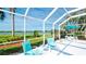 Enclosed patio with seating, lawn and river view at 5078 47Th W St, Bradenton, FL 34210