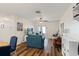 Bright and spacious living room featuring hardwood floors and comfortable sofas at 6016 Hibiscus Dr, Bradenton, FL 34207