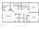 Second floor plan displaying bedroom, bathroom, and closet locations at 6454 Baytown Dr, Sarasota, FL 34240