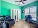 Home office with a large desk, comfortable chair, and ample storage at 6604 7Th Avenue W Cir, Bradenton, FL 34209