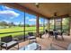 Relaxing screened lanai with views of the golf course and beautiful landscaping at 6918 Grand Estuary Trl # 104, Bradenton, FL 34212