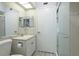 Clean bathroom with a shower and vanity with white cabinets, ideal for easy maintenance at 814 Spring Lakes Blvd # 14, Bradenton, FL 34210