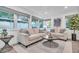 Comfortable living room with couches, windows, and modern decor at 946 Charlotte Ave, Sarasota, FL 34237