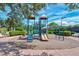 Colorful community playground with slides, climbing structure, and safety surfacing at 1251 Burgos Dr # 303, Sarasota, FL 34238