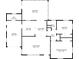 Floor plan featuring sunroom, bath, kitchen, dining area, living room, garage, and bedrooms at 1857 Siesta Dr, Sarasota, FL 34239