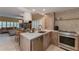 Stylish kitchen with stainless steel appliances, modern cabinets, and sleek countertops, ideal for cooking at 3401 54Th W Dr # 201, Bradenton, FL 34210