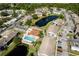 Aerial view of Mirror Lake Condominiums highlighting surrounding ponds and community features at 3539 59Th W Ave # 3539, Bradenton, FL 34210