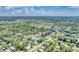 Beautiful aerial view of a residential community with lush green trees and a serene pond at 401 N Jefferson Ave, Sarasota, FL 34237