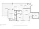 Detailed floor plan showcasing the layout of the home, including bedroom and living spaces at 4107 Brittany Ln # 18, Sarasota, FL 34233