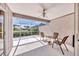 Enjoy the outdoors in the screened in patio with plenty of seating at 4107 Brittany Ln # 18, Sarasota, FL 34233