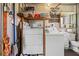 Functional utility space featuring a washer, dryer and sink at 508 50Th Avenue W Plz, Bradenton, FL 34207