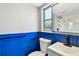 Bathroom view with sink and vanity and marbled tile shower at 528 Manor Dr, Dunedin, FL 34698
