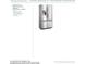 Stainless steel Whirlpool french door refrigerator with exterior ice and water at 9990 Key Haven Rd, Seminole, FL 33777