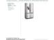 This image showcases a designer-selected stainless steel refrigerator with water and ice dispenser at 9992 Key Haven Rd, Seminole, FL 33777