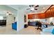 Spacious office area features built-in cabinets, desk space, and adjoins with the living room at 10311 Waterbird Way, Bradenton, FL 34209