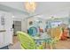 Charming living area with colorful decor and chandelier at 2014 Canal Dr # M6, Bradenton, FL 34207