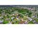 An aerial view showing the home's location within a well-established neighborhood at 326 Randolph Rd, Venice, FL 34293