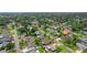 Aerial view highlighting the property's location in a neighborhood with mature trees at 326 Randolph Rd, Venice, FL 34293
