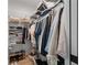 Walk-in closet with shelving and storage space for clothing and accessories at 326 Randolph Rd, Venice, FL 34293