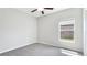 Bedroom featuring a window with a street view and ceiling fan at 5327 Olano St, Palmetto, FL 34221