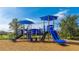 Brightly colored playground with slides, climbing structures, and shaded areas for outdoor fun and activity at 5327 Olano St, Palmetto, FL 34221