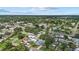Wide aerial perspective displaying the property's neighborhood with mature trees and nearby streets at 5718 Magnolia N St, St Petersburg, FL 33703
