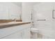 Well-lit bathroom featuring a tub-shower combination and a clean white vanity at 2303 28Th E Ave, Palmetto, FL 34221