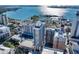Stunning high-angle view of the marina and buildings, offering scenic waterfront living at 33 S Palm Ave # 1501, Sarasota, FL 34236
