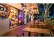 Charming outdoor seating area with string lights at Kors Coffee and The Fat Rabbit restaurant in Sarasota, Florida at 33 S Palm Ave # 1501, Sarasota, FL 34236
