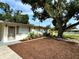 Home featuring lovely landscaping and a mature shade tree at 6031 11Th E St, Bradenton, FL 34203