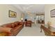 Open living area with a dining room and a comfortable seating arrangement at 6644 Butlers Crest Dr, Bradenton, FL 34203