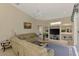 Spacious living room with built-in shelving and comfortable seating at 6644 Butlers Crest Dr, Bradenton, FL 34203