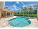 Beautiful outdoor pool and hot tub featuring a screened-in lanai at 6644 Butlers Crest Dr, Bradenton, FL 34203