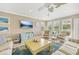Bright living room with comfortable seating and serene views at 202 75Th St, Holmes Beach, FL 34217