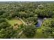 Scenic park featuring walking trails and a peaceful pond at 2460 Hillview St, Sarasota, FL 34239