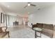 Open floor plan showcasing seamless transitions from the kitchen to dining and living areas at 4314 Des Plaines Dr, Sarasota, FL 34233