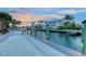 Private boat dock with neighborhood views at 585 Gunwale Ln, Longboat Key, FL 34228