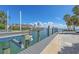Private boat dock with lift at 585 Gunwale Ln, Longboat Key, FL 34228