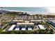 Aerial view of the community, showing proximity to the beach and assigned parking at 915 Beach Rd # 321, Sarasota, FL 34242