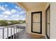 Balcony overlooking parking and the city with a view at 915 Beach Rd # 321, Sarasota, FL 34242