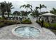 Community hot tub surrounded by lush landscaping, offering a relaxing spa-like experience at 9291 Starry Night Ave, Sarasota, FL 34241