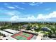 Enjoy spectacular views overlooking the golf course, tennis court, and ocean from the building at 1000 Longboat Club Road # 1105, Longboat Key, FL 34228