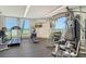 On-site fitness center featuring modern exercise equipment and views of the outdoors at 1000 Longboat Club Road # 1105, Longboat Key, FL 34228