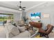 Bright and inviting living room with comfortable seating and large windows offering scenic outdoor views at 11550 Blackfin St, Venice, FL 34292