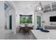 Kitchen nook featuring a bay window with views of the pool and outdoor scenery at 15808 42Nd E Gln, Parrish, FL 34219