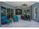 Spacious patio with outdoor seating area, perfect for relaxing and entertaining at 15808 42Nd E Gln, Parrish, FL 34219