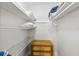 Organized closet featuring ample shelf storage and a charming two-drawer cabinet at 441 62Nd St, Holmes Beach, FL 34217