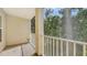 Enjoy the fresh air on this screened-in balcony, perfect for relaxation with beautiful views of nearby greenery at 8823 White Sage Loop # 1802, Lakewood Ranch, FL 34202